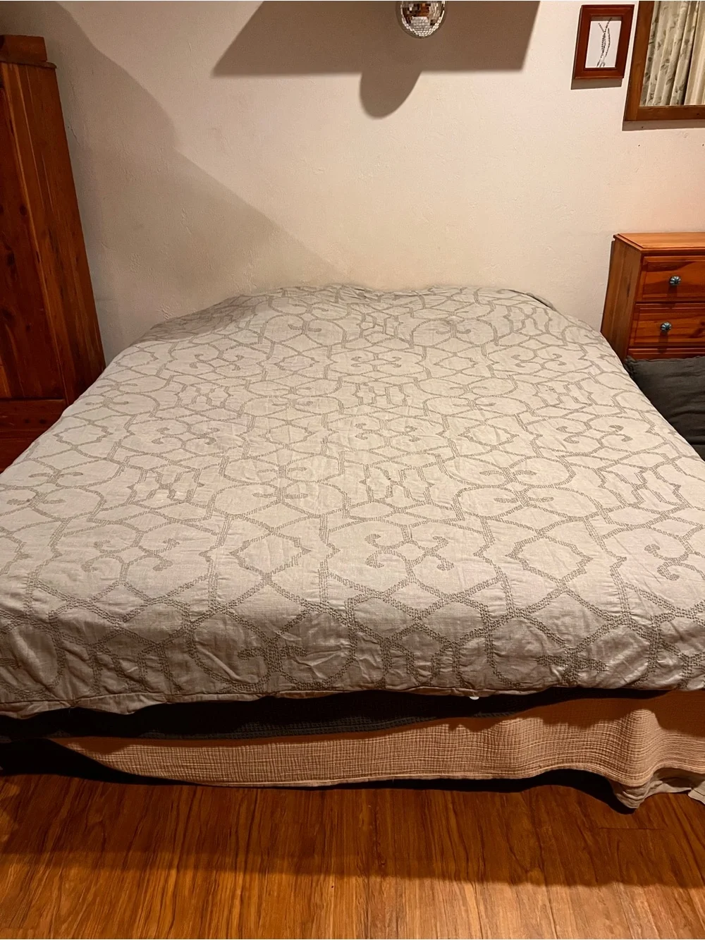 Restoration Hardware- full/queen embroidered duvet 100% cotton - Picture 1 of 8